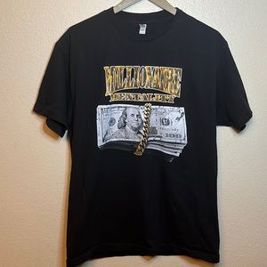 Millionaire mentally graphic T-shirt